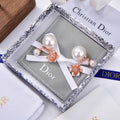 Dior Lotus Pearl Earrings 824