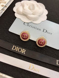 Christian Dior Tribales Pearl Earrings – Burgundy