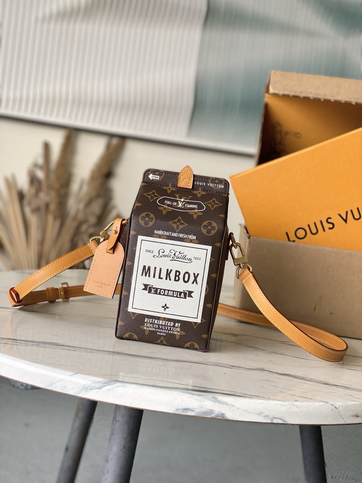 Louis Vuitton Monogram Milk Box Shoulder Bag – Brown