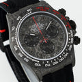 Rolex Black Chronograph Watch Dial and Red Accents
