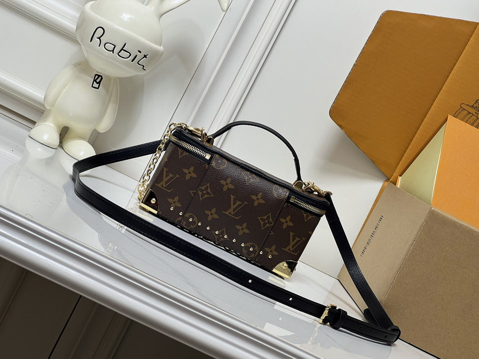 Louis Vuitton Monogram Vanity-Style Bag with Studded Details
