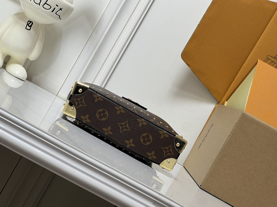 Louis Vuitton Monogram Vanity-Style Bag with Studded Details